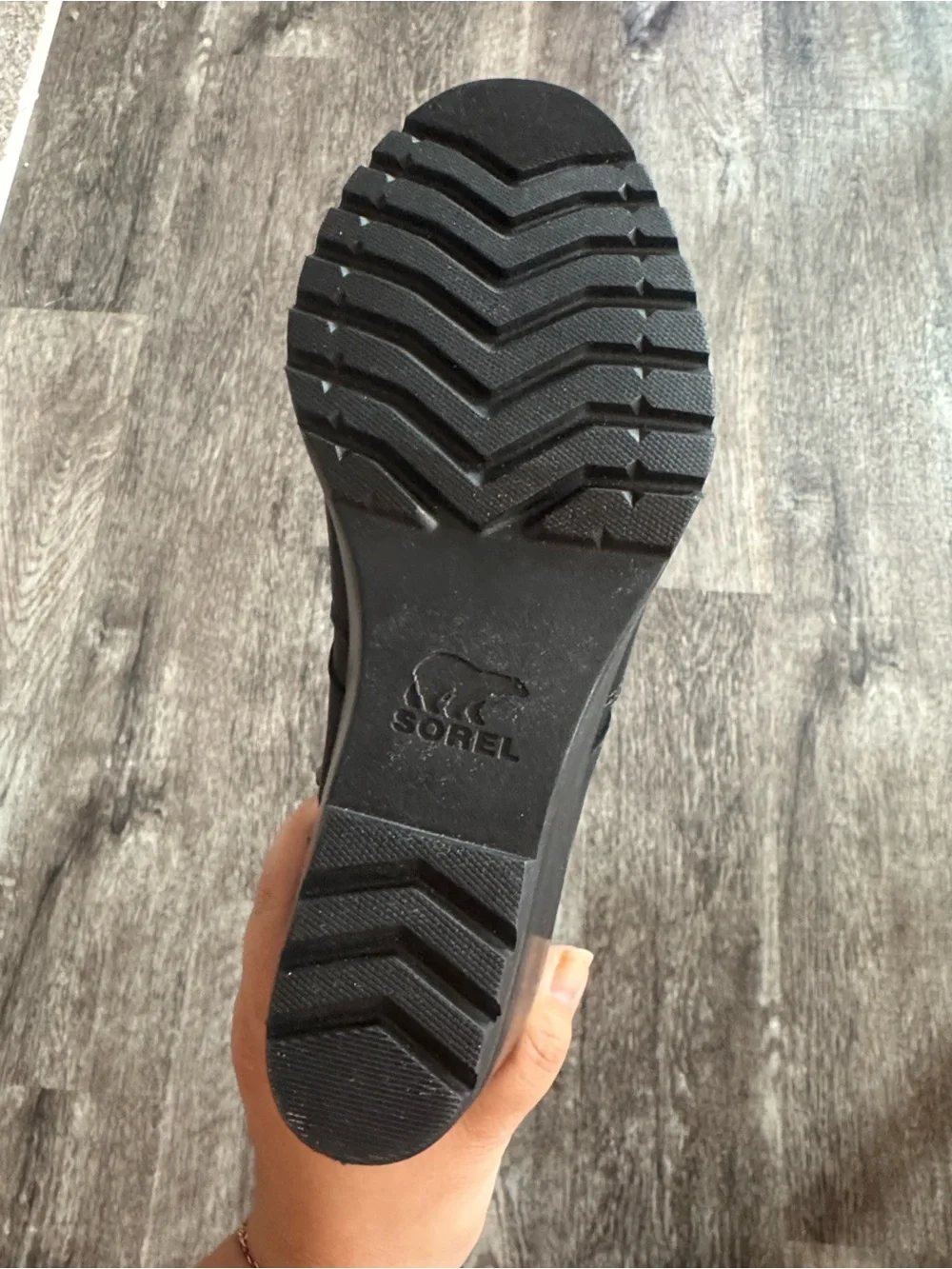 Sorel Black After Hours Leather Wedge Ankle Boots with Triple Buckle Straps